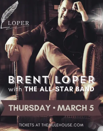 Brent Loper with the All-Star Band at The Mulehouse