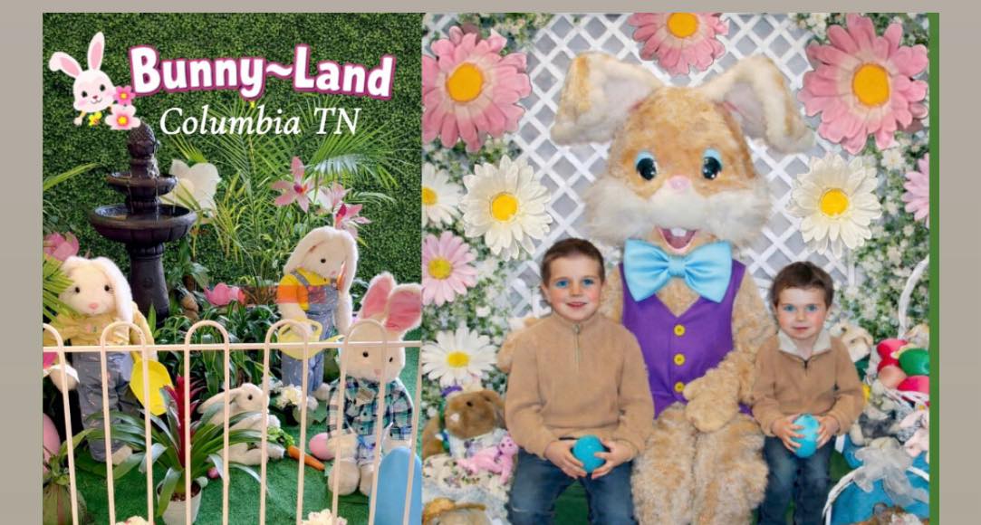 Official EASTER BUNNY Photos & Animatronic Walk-Through Display