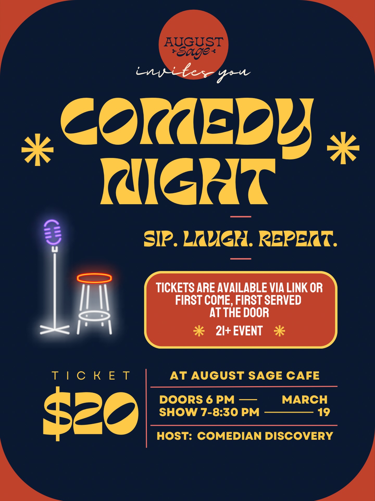 Comedy Night at August Sage