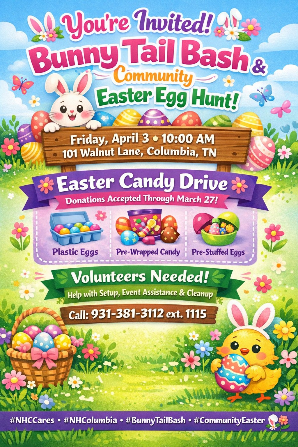 Bunny Tail Bash & Community Easter Egg Hunt