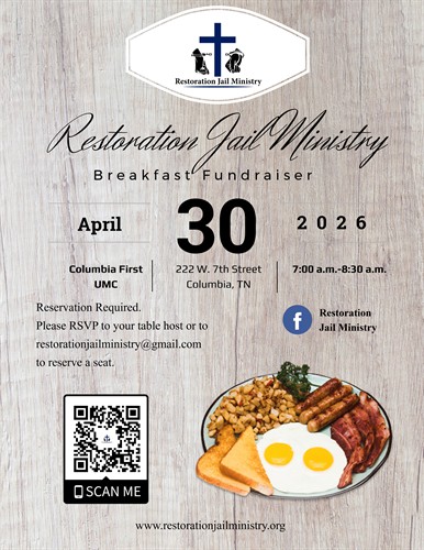 Restoration Jail Ministry’s Breakfast Fundraiser