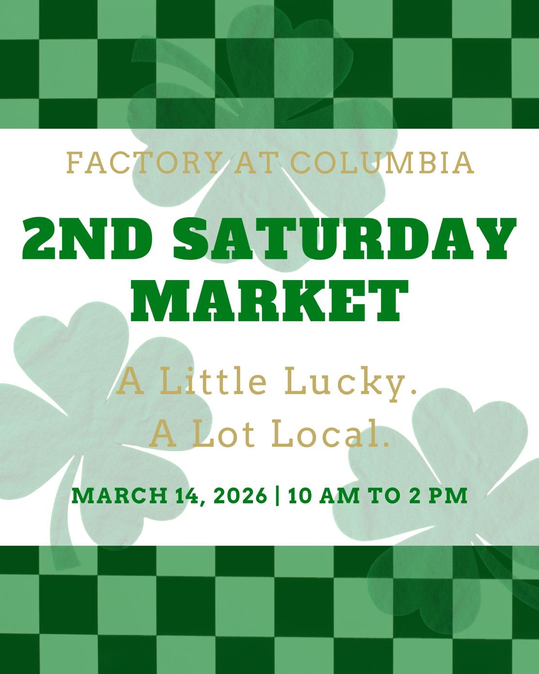Second Saturday Market at the Factory at Columbia