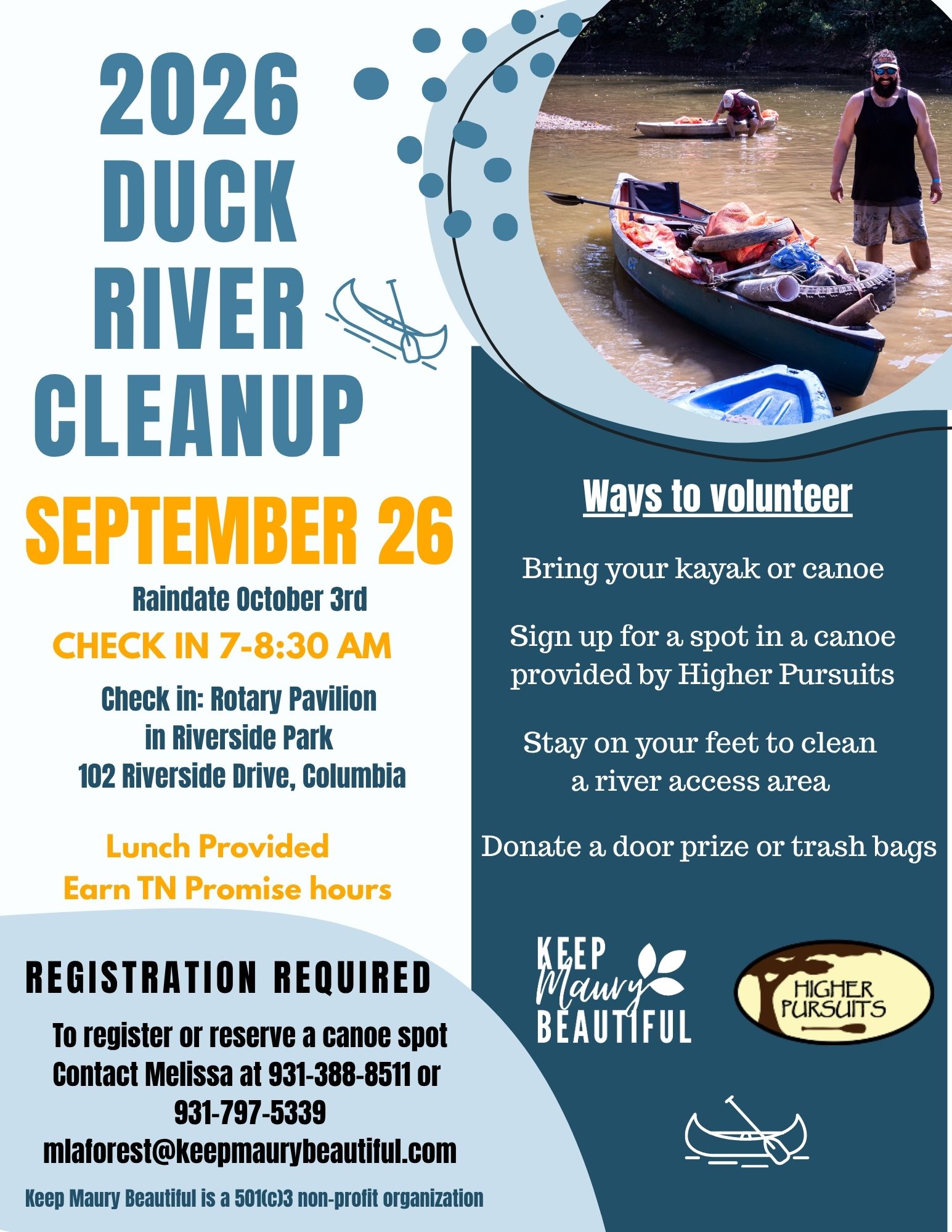 Duck River Cleanup 2026