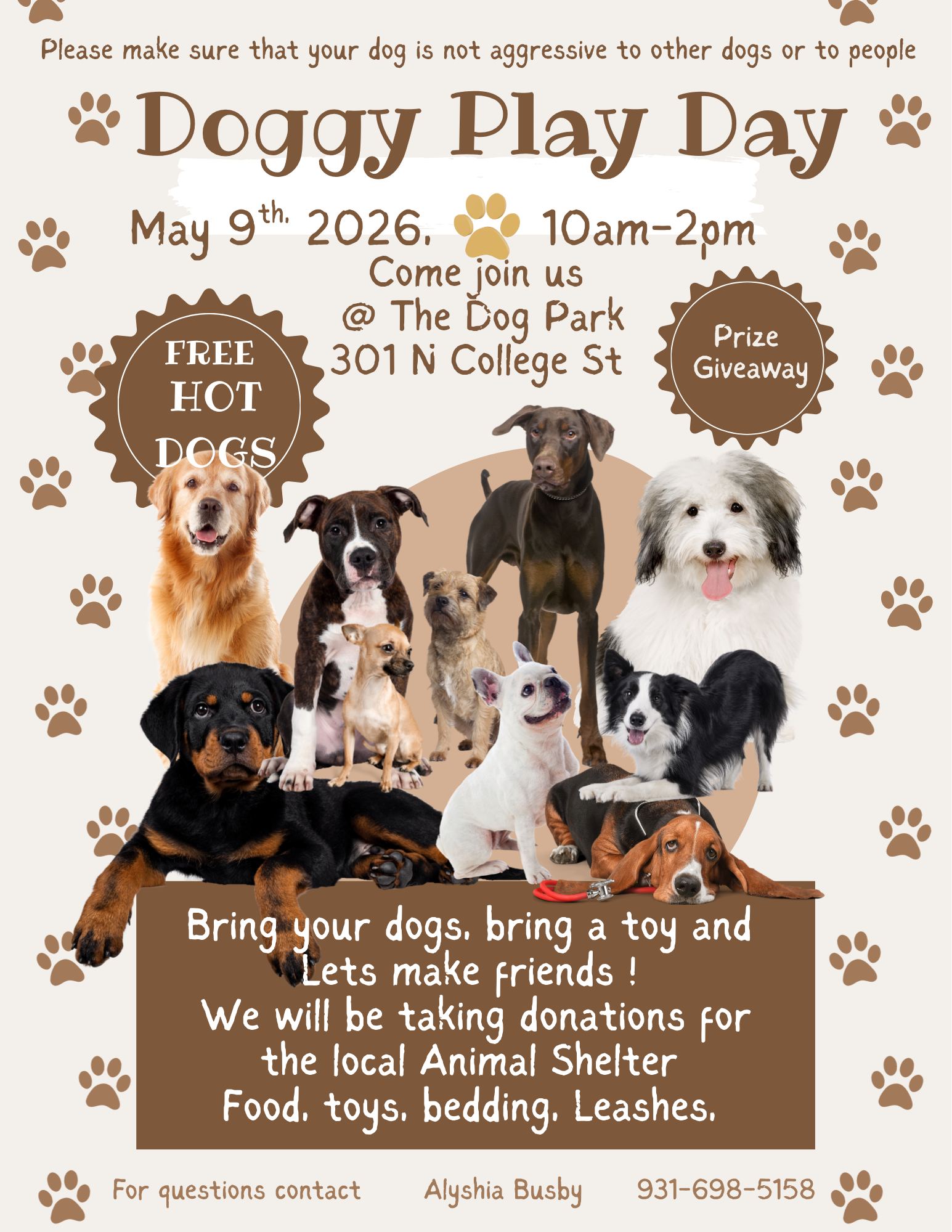 Doggy Play Day @ the Dog Park