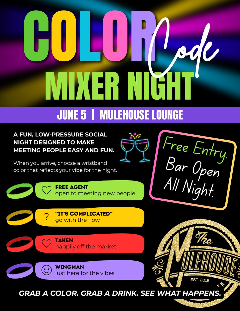 Color Code Mixer Night at The Mulehouse