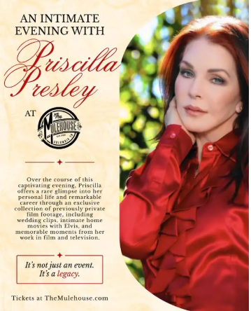 An Intimate Evening with Priscilla Presley at The Mulehouse