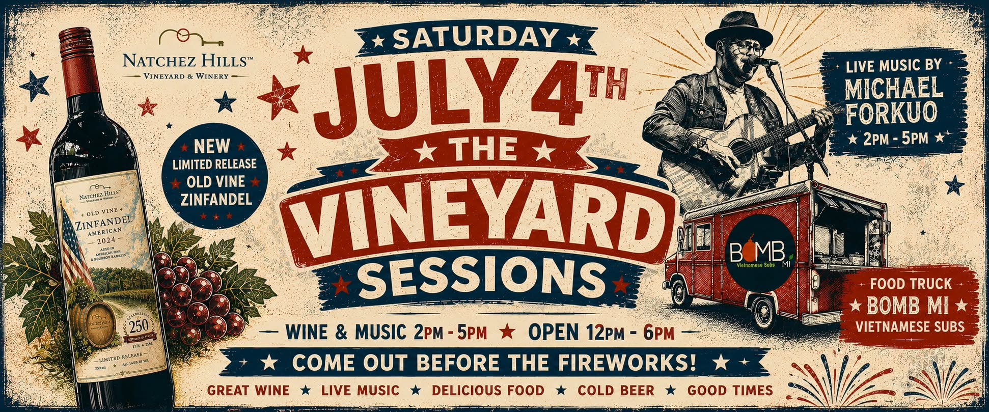 July 4th at Natchez Hills Vineyard