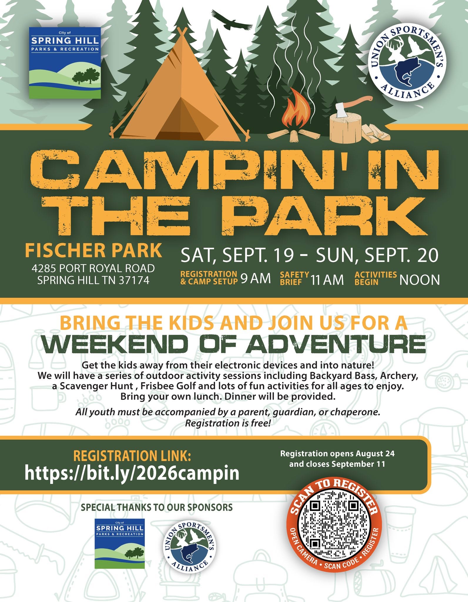 Campin’ in the Park 2026