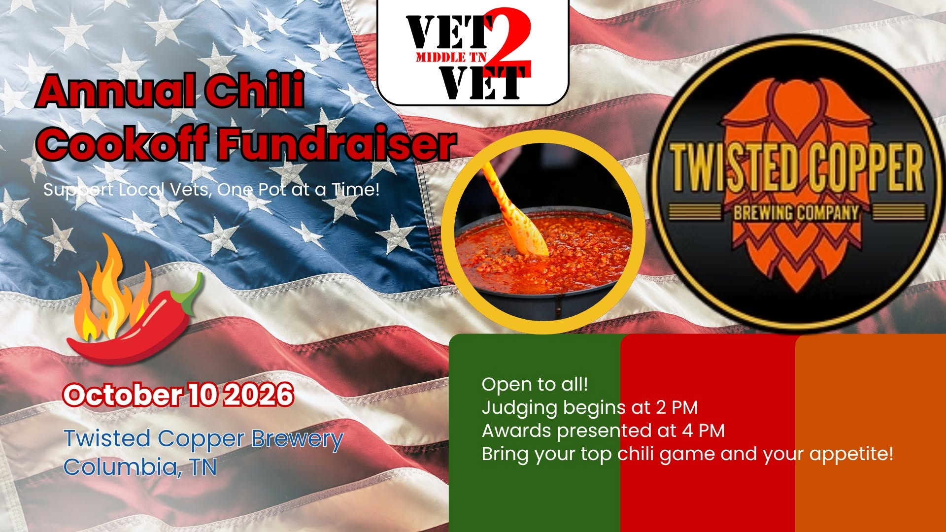 Vet2Vet Chili Cookoff