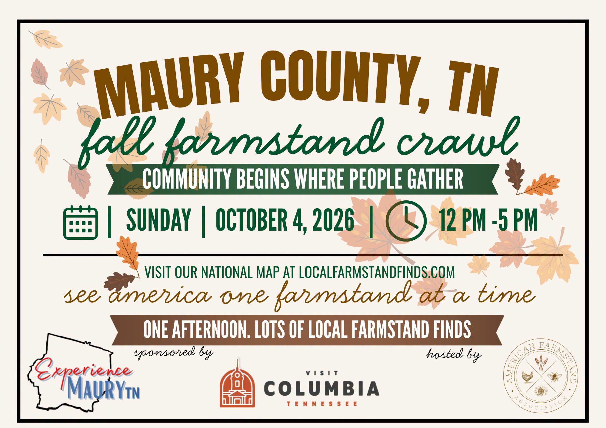Maury County Fall Farmstand Crawl