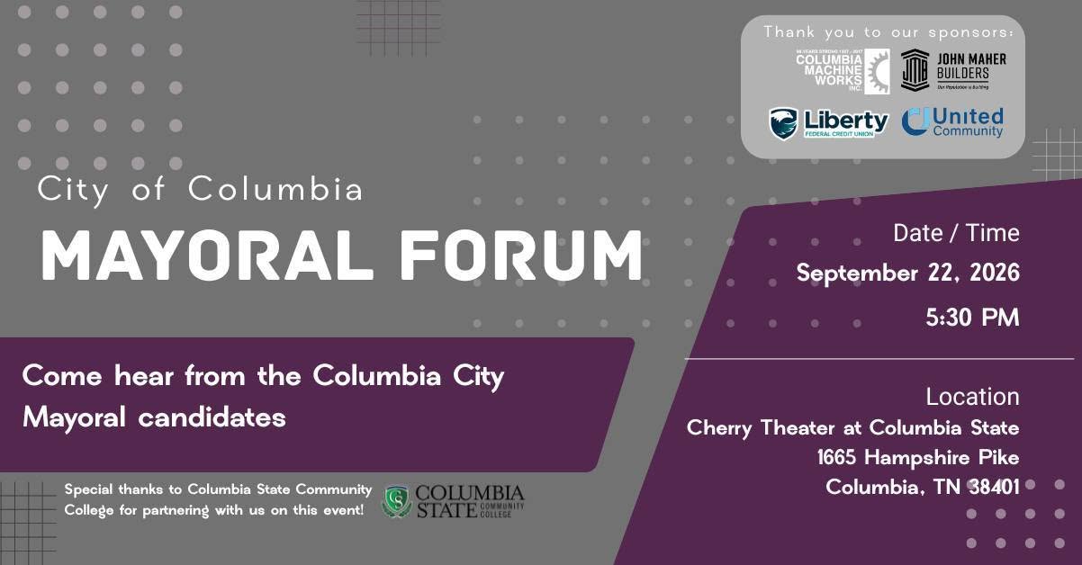 Maury Alliance City of Columbia Mayoral Forum